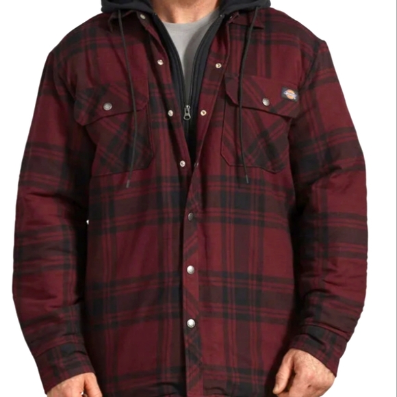 Dickies Other - Dickies Medium flannel hoodie jacket